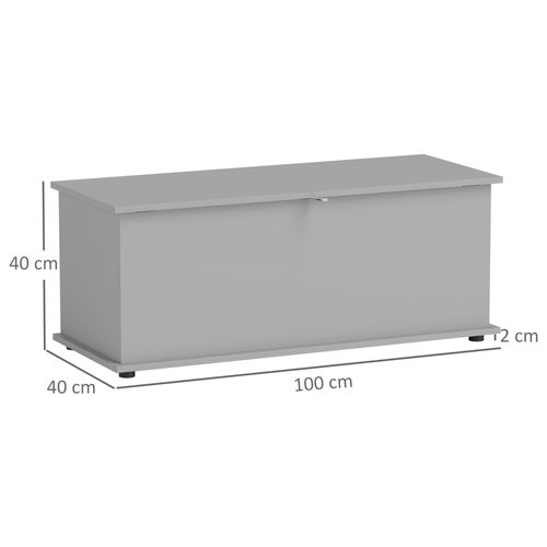 Coffre Malle De Rangement Dim. 100l X 40l X 40h Cm Panneaux Particules