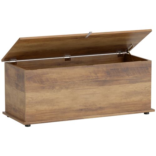 Coffre Malle De Rangement Dim. 100l X 40l X 40h Cm Panneaux Particules