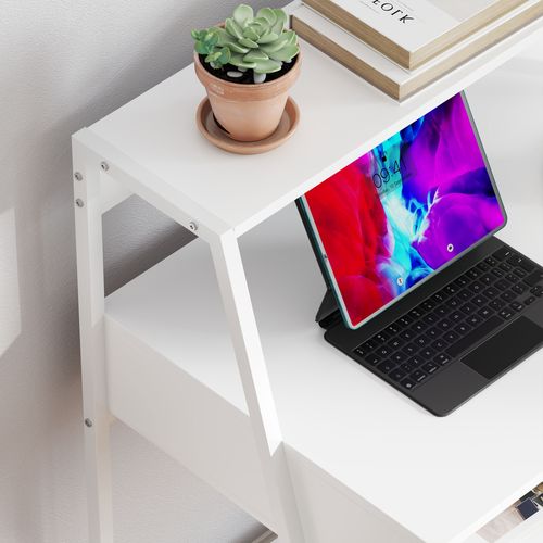 Bureau Secrétaire Style Néo-rétro Multi-rangement