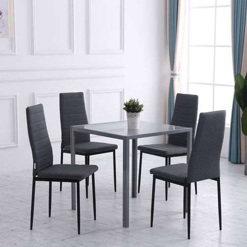 Lot De 4 Chaises De Salle à Manger Design Tissu