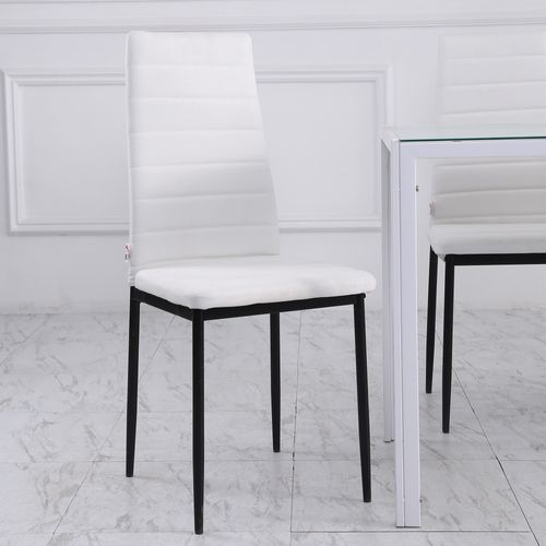 Lot De 4 Chaises De Salle à Manger Design Tissu