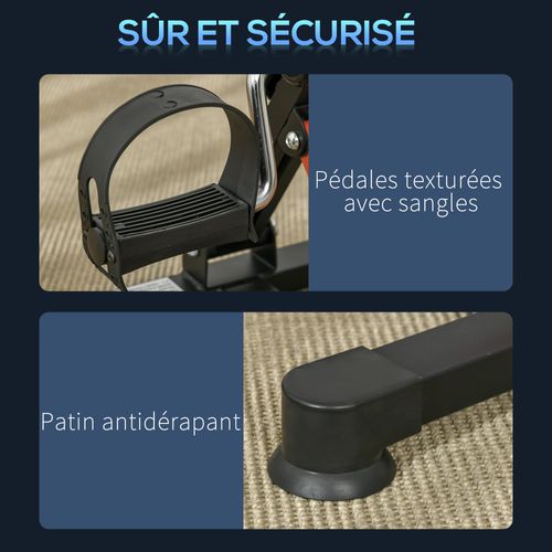 Mini Vélo D'appartement Résistance Hauteur Longueur Réglable Écran LCD
