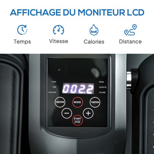 Mini Vélo Elliptique Électrique Télécommande, Bandes Résistance, Tapis Inclus