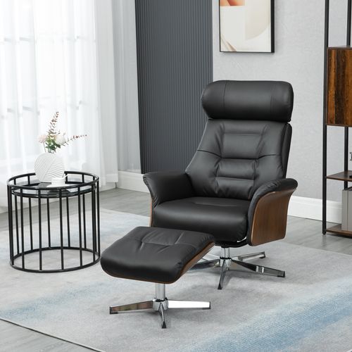 Ensemble Lounge Chair Design Avec Repose-pieds Assorti