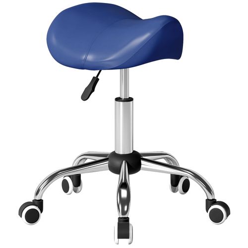 Tabouret De Massage Selle Ergonomique Hauteur Réglable Chromé