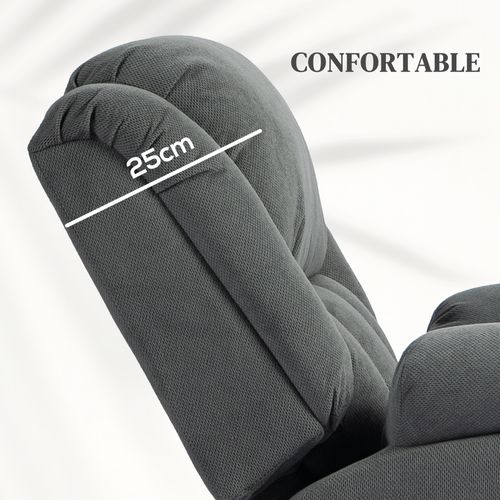 Fauteuil Releveur Massant Chauffant Inclinable Rétractable Tissu