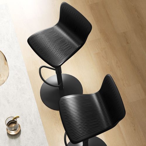 Lot De 2 Tabourets De Bar Design Réglables Pivotants