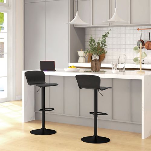 Lot De 2 Tabourets De Bar Design Réglables Pivotants