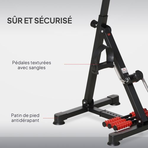 Vélo De Rééducation Bras Et Jambes Réglable Écran LCD Multifonction
