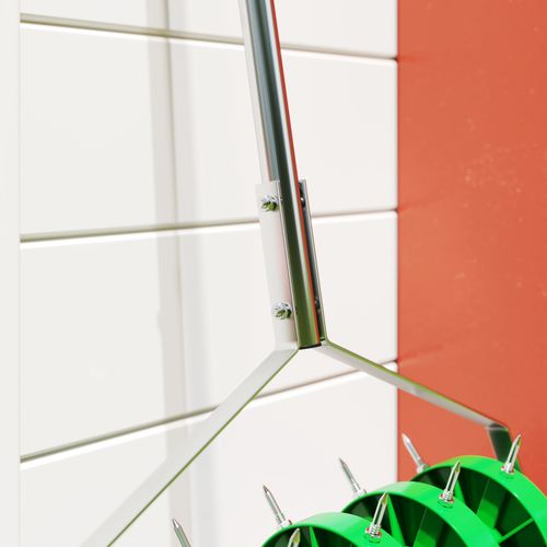 Aérateur De Gazon Acier Galvanisé Pp Vert