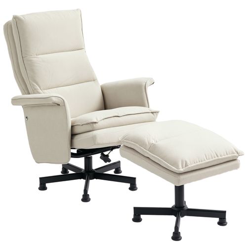 Fauteuil De Massage Avec Repose-pied Style Néo-rétro