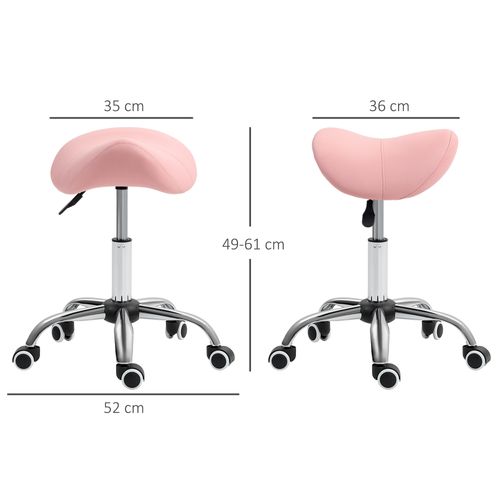 Tabouret De Massage Selle Ergonomique Hauteur Réglable Chromé
