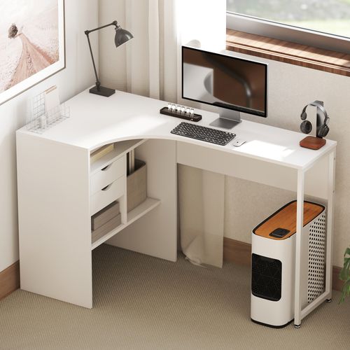 Bureau Informatique D'angle Multi-rangement