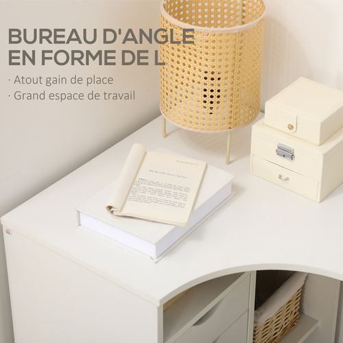 Bureau Informatique D'angle Multi-rangement