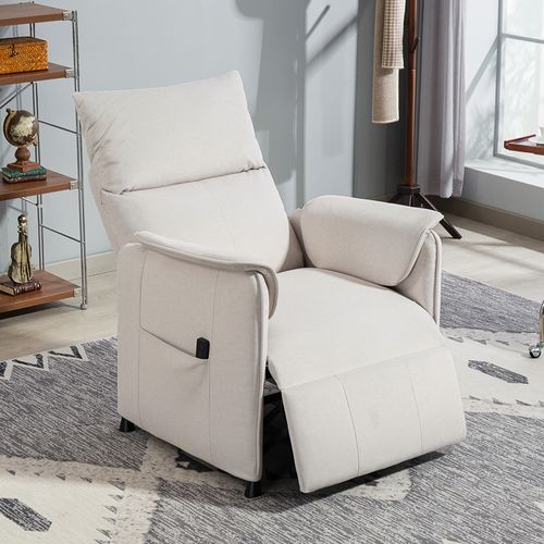 Fauteuil Relax Électrique Inclinable Repose-pieds Rétractable Velours