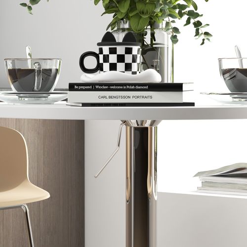 Table De Bar Réglable Table Bistro Chic Style Contemporain