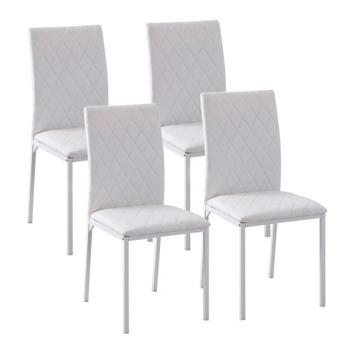 Lot De 4 Chaises De Salon Design Chesterfield