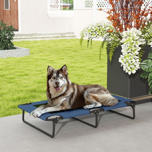 Transat Pour Animaux Pliable - Lit Pour Chien - Bleu