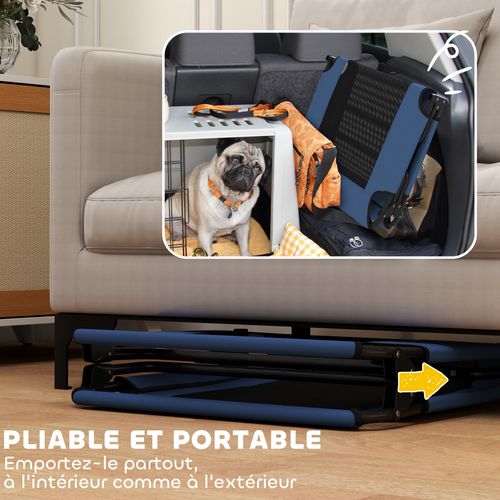 Transat Pour Animaux Pliable - Lit Pour Chien - Bleu