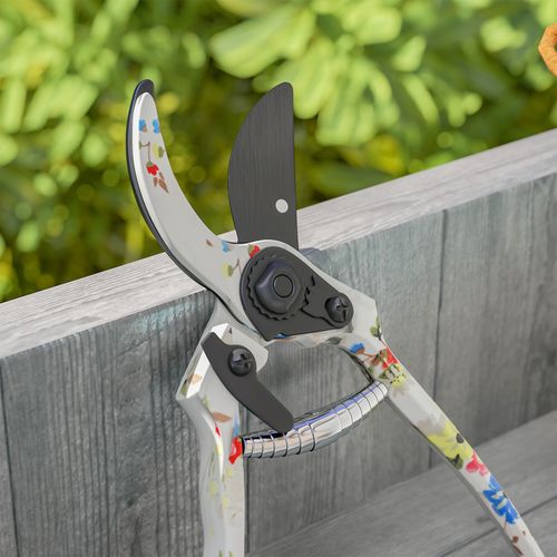 Kit 3 Outils De Jardin - Sécateur, Transplantoir, Griffe à Main - Blanc