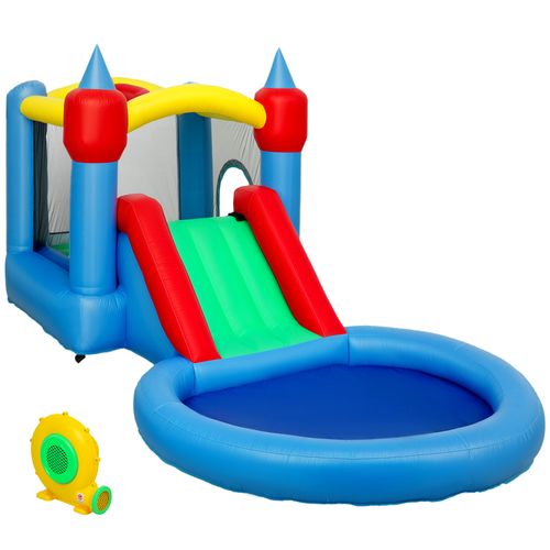 Château Gonflable Enfant 4 En 1 Nombreux Accesoires Inclus