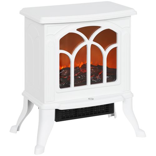 Cheminée Électrique Poêle Style Rétro Thermostat 750-1500w