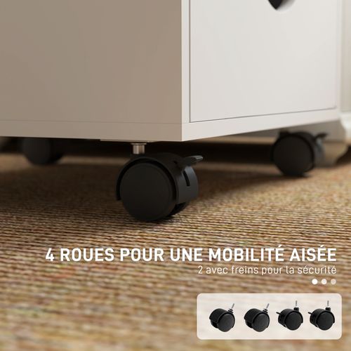 Caisson Bureau 5 Tiroirs Mobile Dim. 40x40x67cm