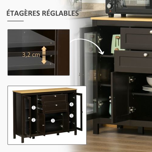 Buffet Style Classique Chic Multi-rangement Mdf