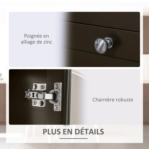 Buffet Style Classique Chic Multi-rangement Mdf