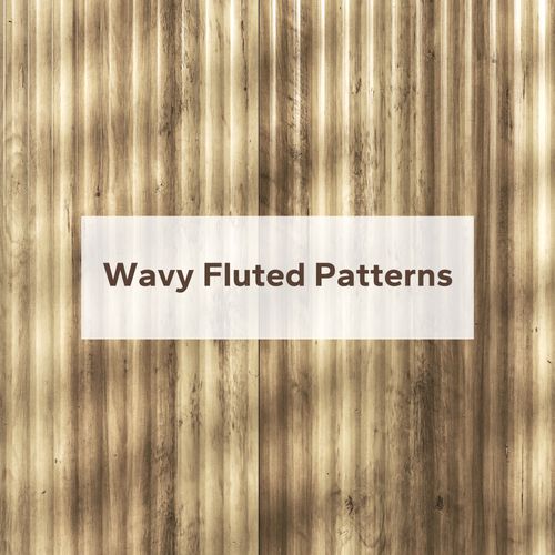 Buffet Sur Pieds Design Effet Bois Façade Cannelée 2 Portes Étagère