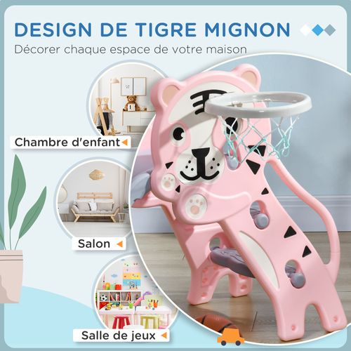 Toboggan Enfant Panier Basket Design Tigre 18-36 Mois Accessoires Inclus