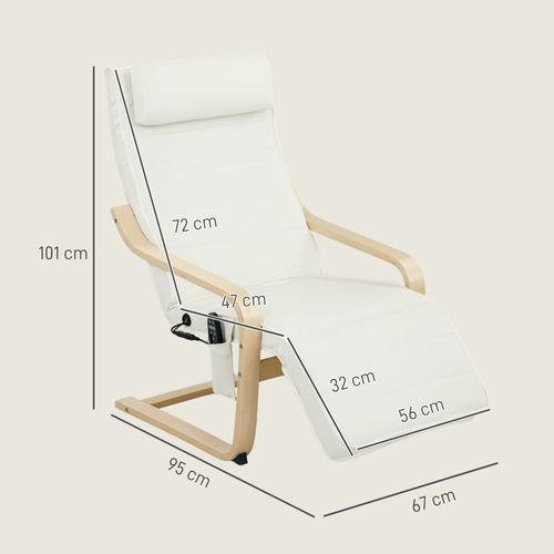 Fauteuil De Relaxation Massant Chauffant Style Nordique