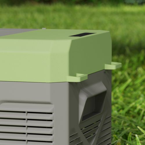 Glacière Électrique Voiture à Compression 16,3l 12/24v 60w Max Gris Vert