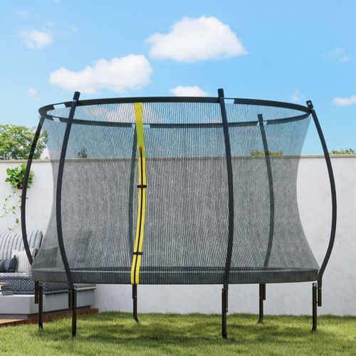 Trampoline De Jardin Complet D.305 Cm Acier Noir