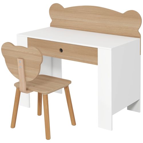 Ensemble Bureau Et Chaise Enfant Design Ourson Grand Tiroir