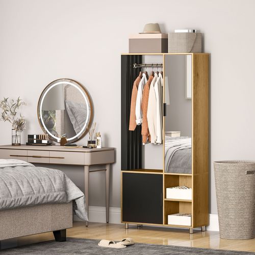 Armoire De Chambre Penderie Dressing Miroir Design Multi-rangement