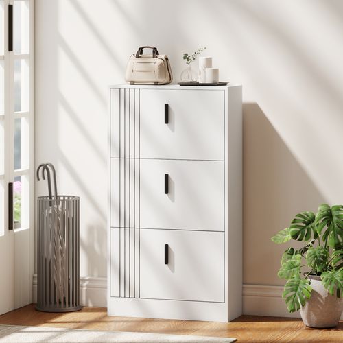 Meuble à Chaussures Design Urban Craft 3 Portes Abattantes 3 Étagères