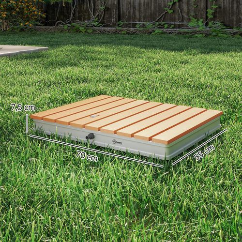 Douche De Jardin Inversée Portable Dim. 70 X 55 Cm Réglable Max. 4 M