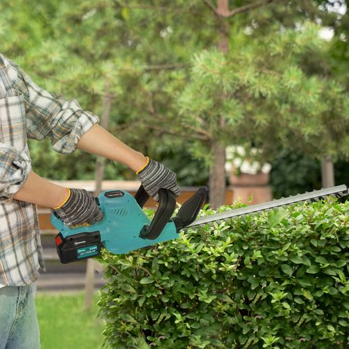 Taille-haies Sans Fil 18v 2 Batteries 3 Ah Lame 51 Cm - Kit Complet Bleu