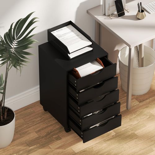 Caisson Bureau 5 Tiroirs Mobile Dim. 40x40x67cm