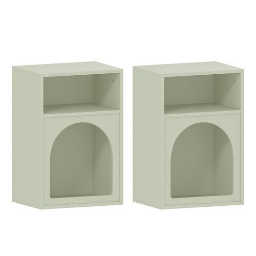 Lot De 2 Chevets Design Tendance Troglodyte 2 Niches