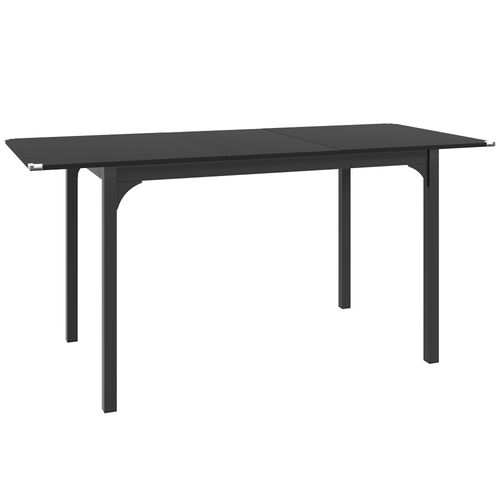 Table De Salle à Manger Extensible 4-6 Personnes Noir