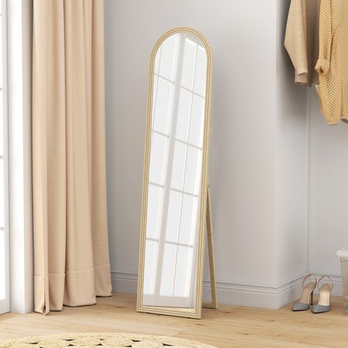 Miroir Sur Pied Et Mural Pleine Longueur 40 X 160 Cm Cadre Pied Effet Pierre