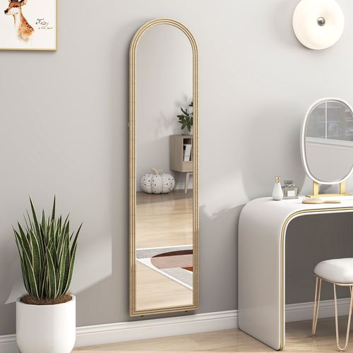 Miroir Sur Pied Et Mural Pleine Longueur 40 X 160 Cm Cadre Pied Effet Pierre