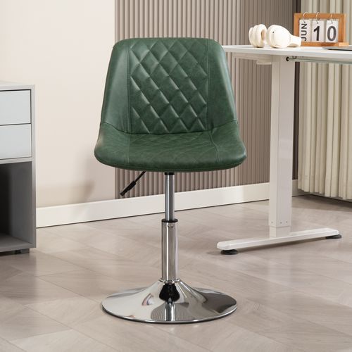 Chaise De Bureau Design Chesterfield Capitonné Vert Vieilli Surpiqûres