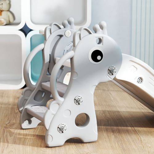 Toboggan Enfant Design Girafon Panier De Basket-ball Intégré Plastique