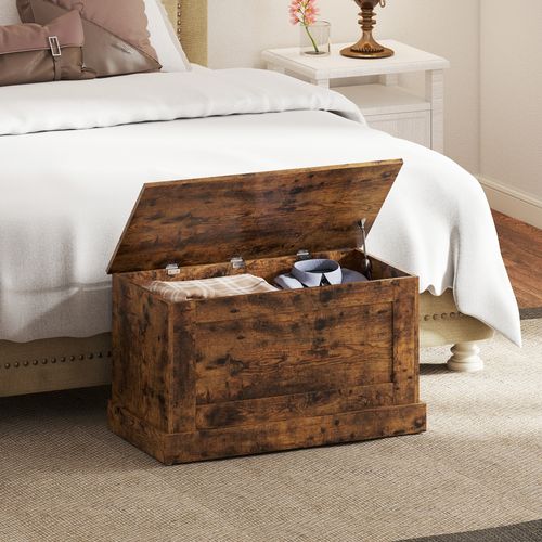 Coffre De Rangement - Coffre à Jouets En Bois 80 X 40 X 45 Cm