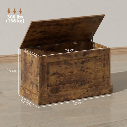 Coffre De Rangement - Coffre à Jouets En Bois 80 X 40 X 45 Cm