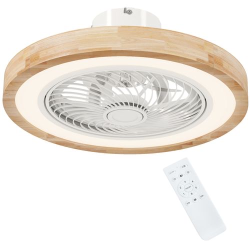 Ventilateur Plafond LED Réversible Réglable Dia.50 Cm Avec Télécommande