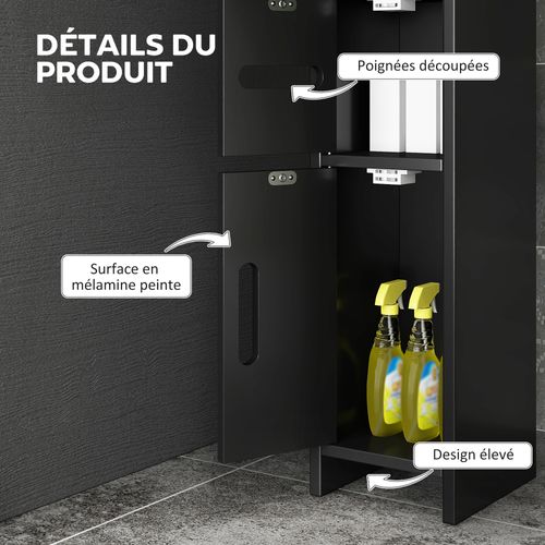 Colonne Salle De Bain H. 120 Cm - Multi-rangement